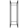 Firewood Rack Matt Black 31.5"x11"x33.9" Steel