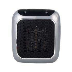 Mini Fan Heater Wall-mounted Dormitory Warm Artifact (Option: Gray-British Standard-1PCS)